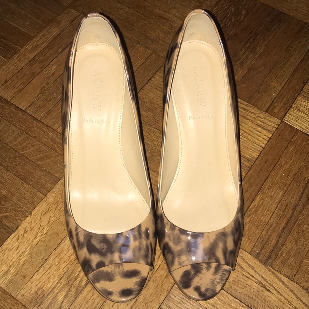 JCREW Peep Toe Heel 8